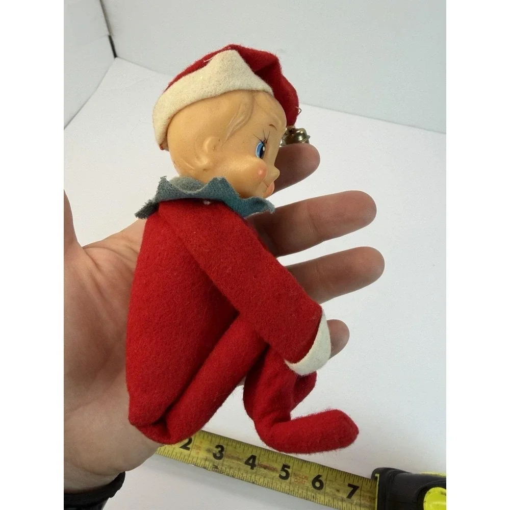 Christmas Knew Hugger Elf Ornament Shelf Sitter Pixie Kitschy Holiday Lot 2 READ